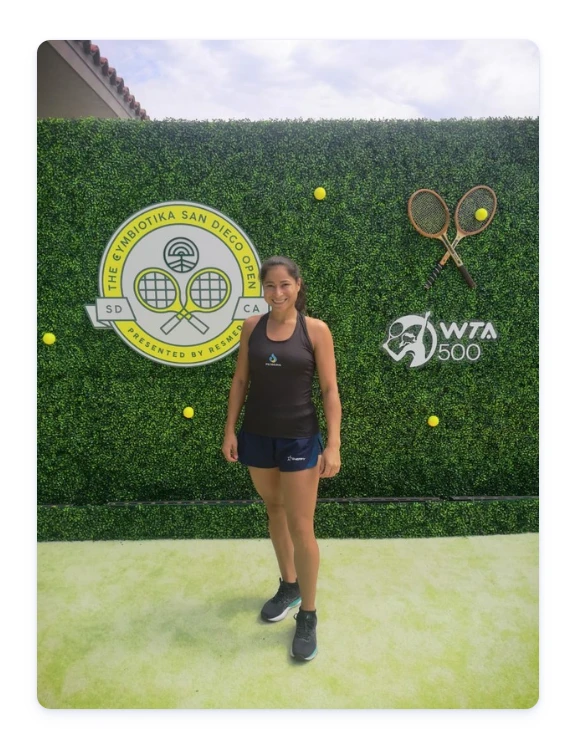 María Fernanda Herazo en el WTA 500 de San Diego